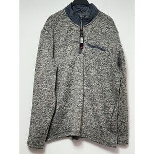 Eddie Bauer Fleece Knit Classic Fit Charcoal Men's Sweater Size XL